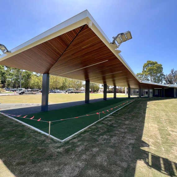 An outdoor sports facility.